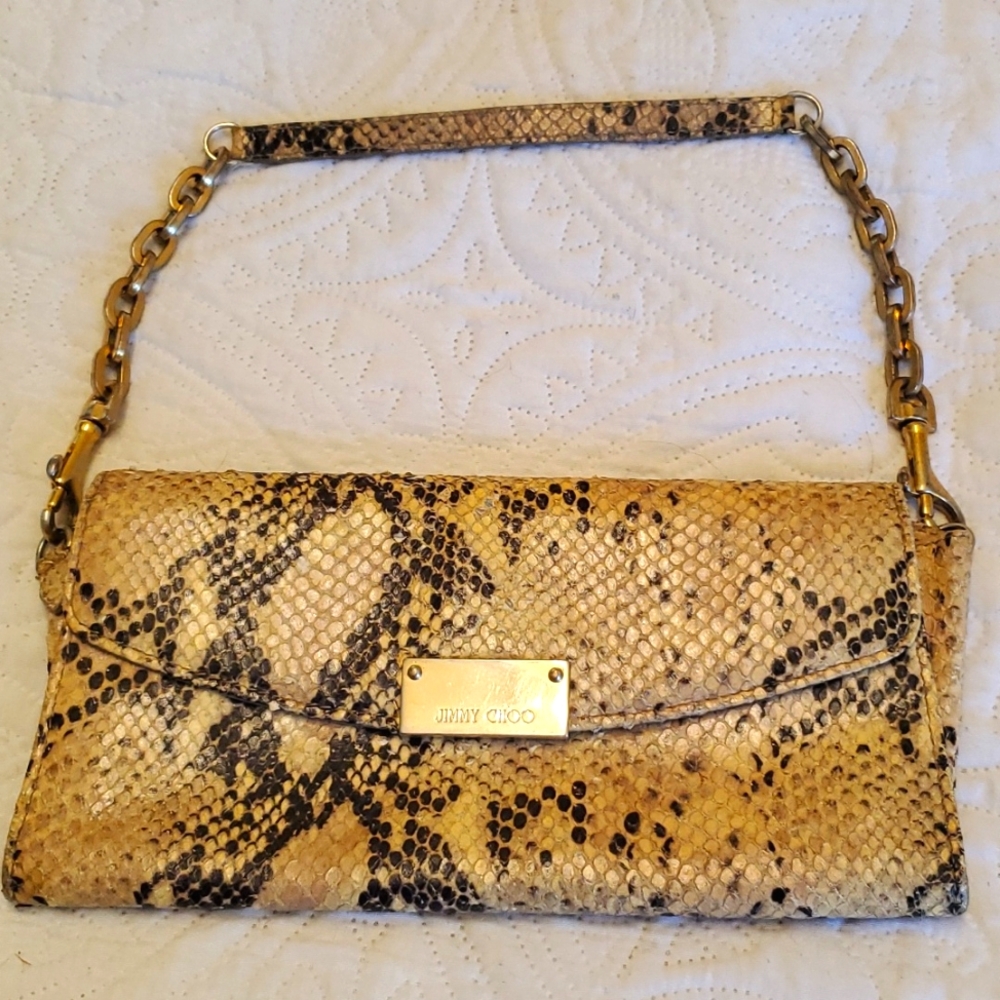 Jimmy Choo Python Clutch 2013